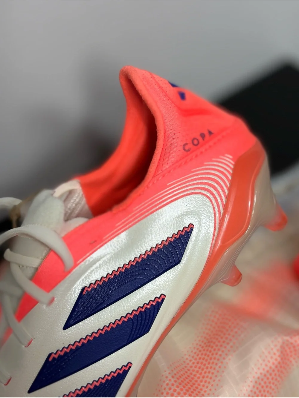 Adidas Copa Pure 3 Elite FG Leather Coral Blaze Pack Soccer Cleats JH8728 NEW